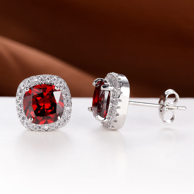 Korean Style Fashion Ear Clips Diamond Full Rhinestone Zircon Earrings