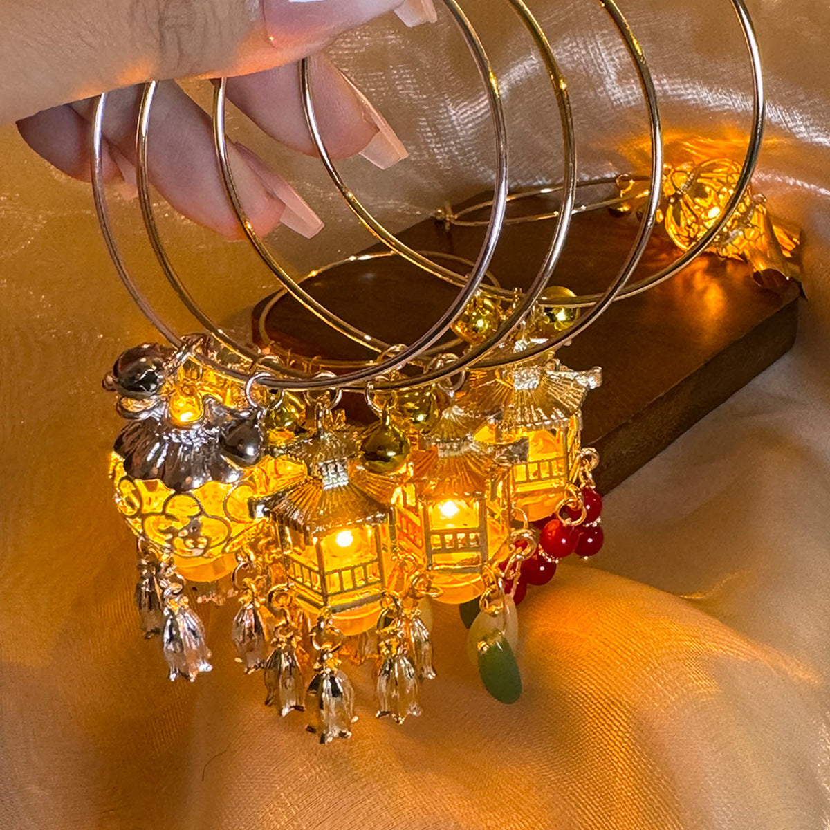 Antique Palace Bell Metal Han Chinese Clothing Night Market High-grade Bracelets