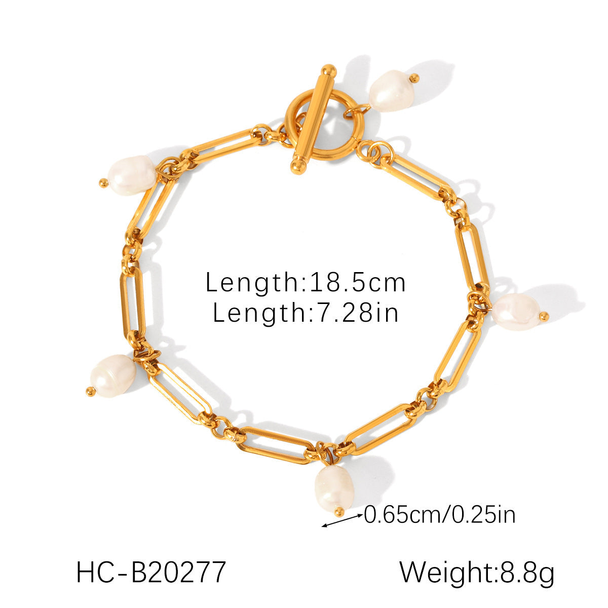Hot Natural Freshwater Pearl Female Feel Figaro Bracelet