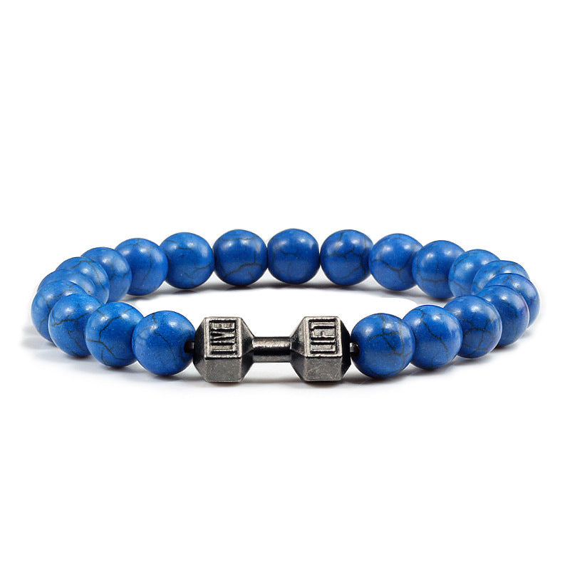 Beaded Black Frosted Stone Color Turquoise Bracelets