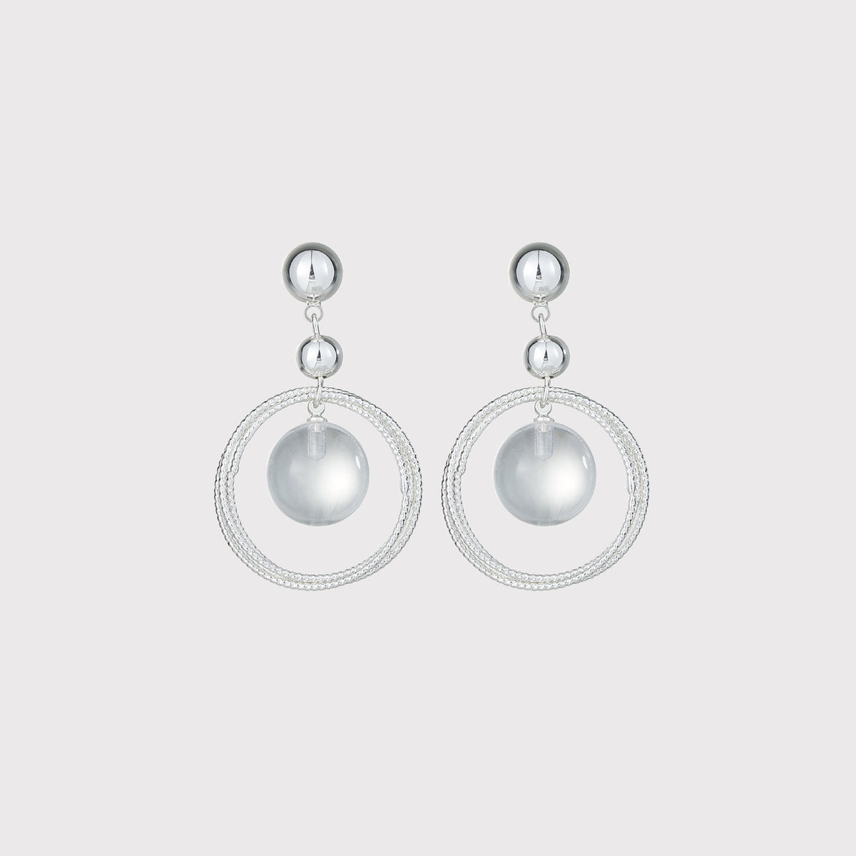 Fashion Popular Niche High Sense Openwork Circle Stud Earrings
