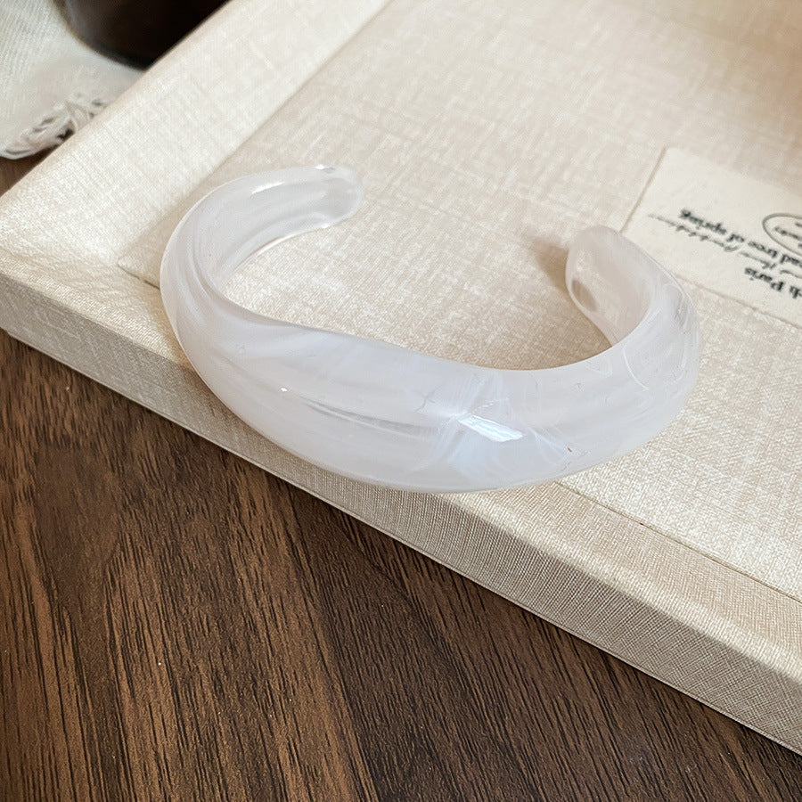 Women's Oval Open-ended Personality Exaggerated Minimalist Design Bracelets