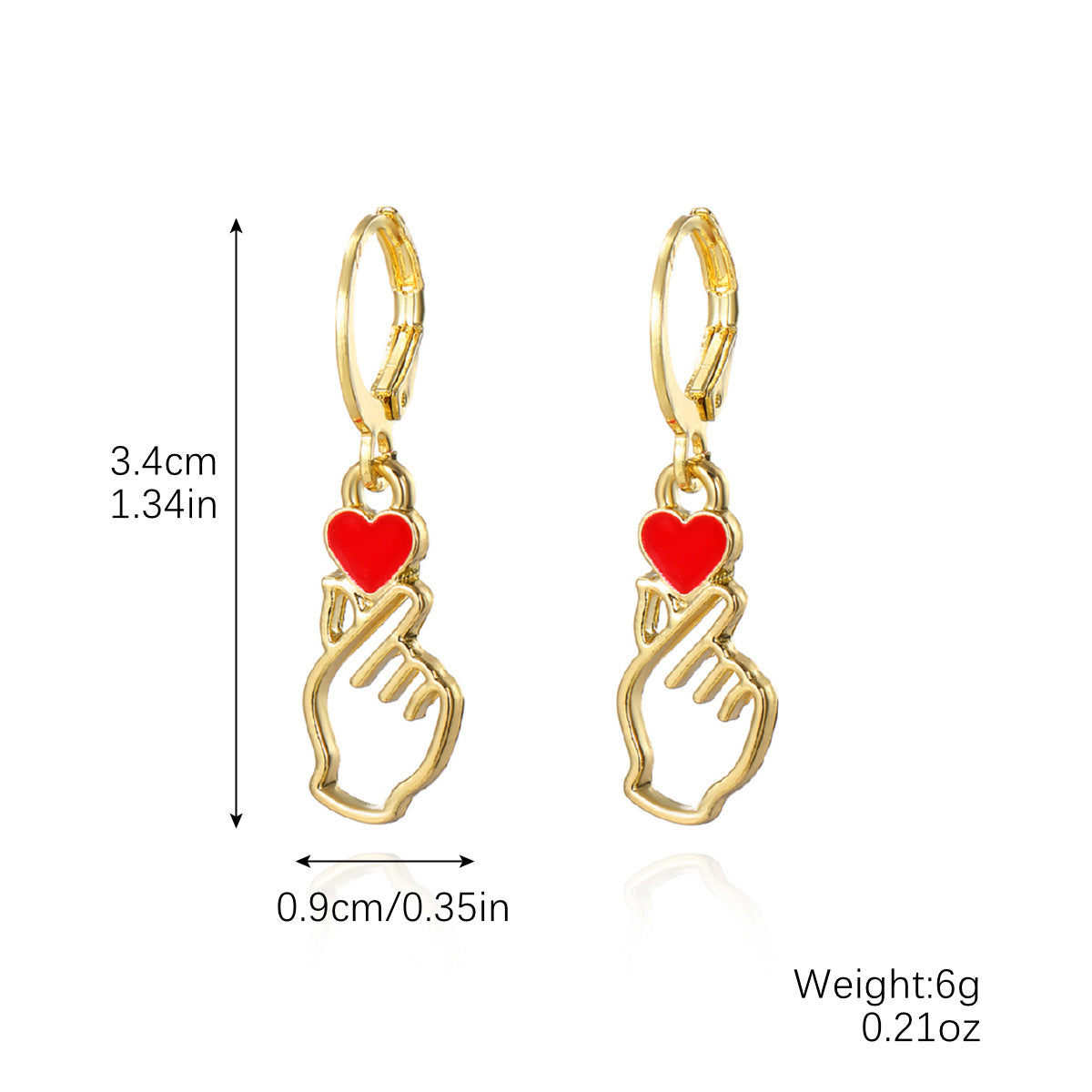 Women's Design Vintage Fashion Artistic Flower Love Earrings