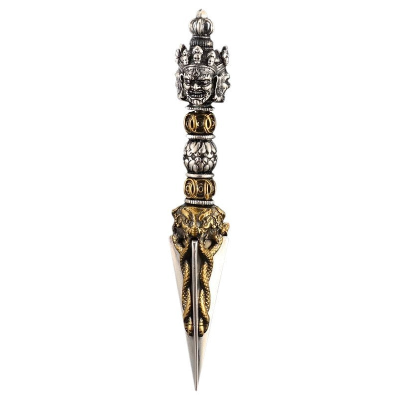 Nepal Tibetan Sterling Sier Vajra Diamond Necklaces