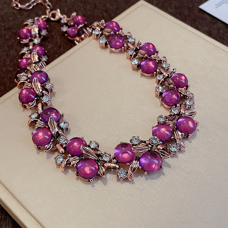 Geometric Exaggerated Design Clavicle Chain Retro Necklaces