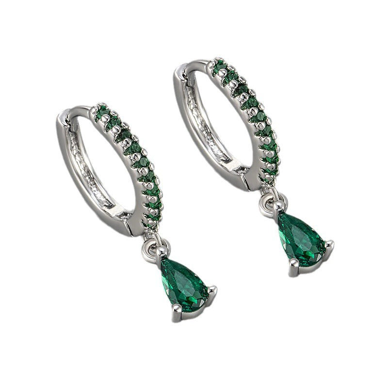 Women's French Style Niche High-grade Black Personalized Stylish Earrings
