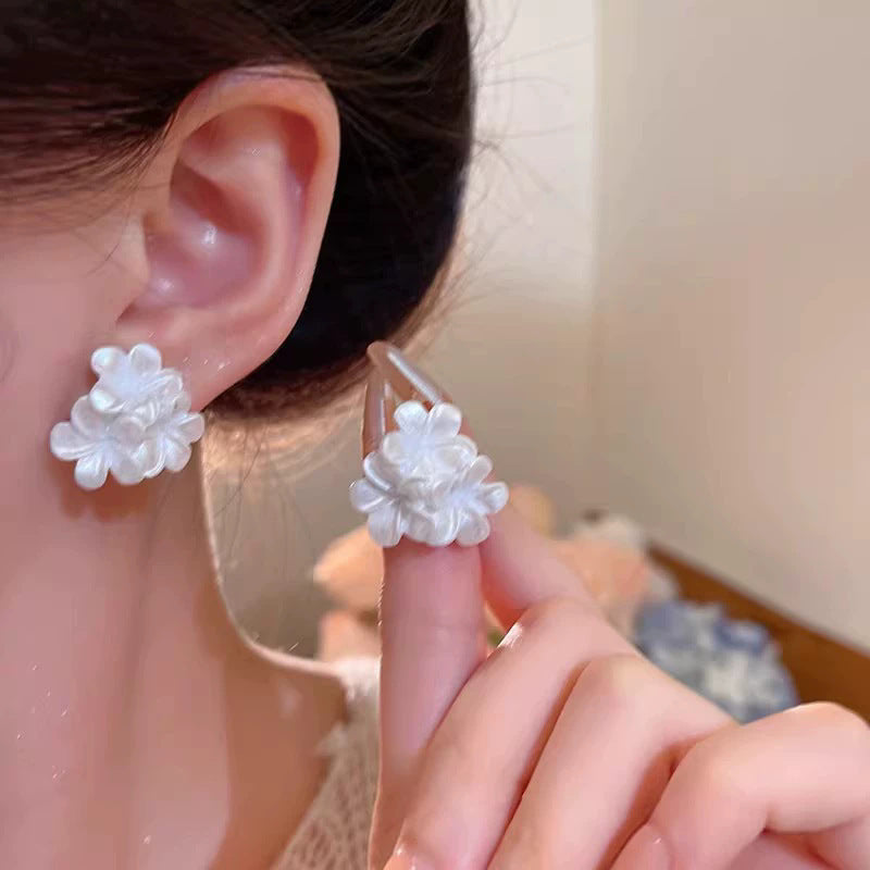 Flower Female Seaside Vacation Dopamine Fashion Temperament Earrings