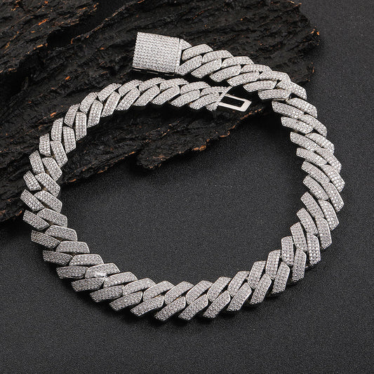Diamond-Cut Cuban Chain Necklace in Gold or White Gold – Bold Hip Hop Jewelry