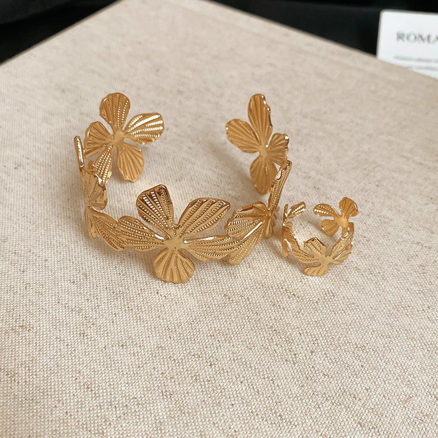 Acrylic Glossy Blooming Korean Style Simple Light Luxury Bracelet