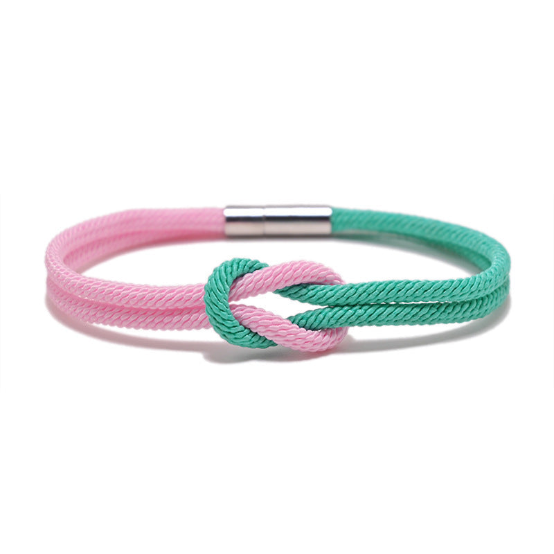 Zhang Support Color Truelove Knot Milan Rope Carrying Strap Bracelet