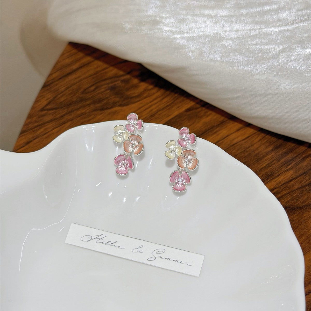 Women's Design Tassel Long Flower For Suitable Round Faces Vacation Style Rings