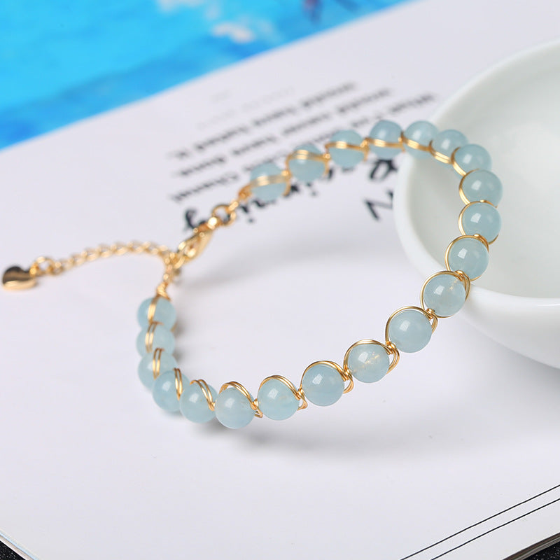 Stall Meter Labradorite Aquamarine Gilded Winding Live Broadcast For Bracelets