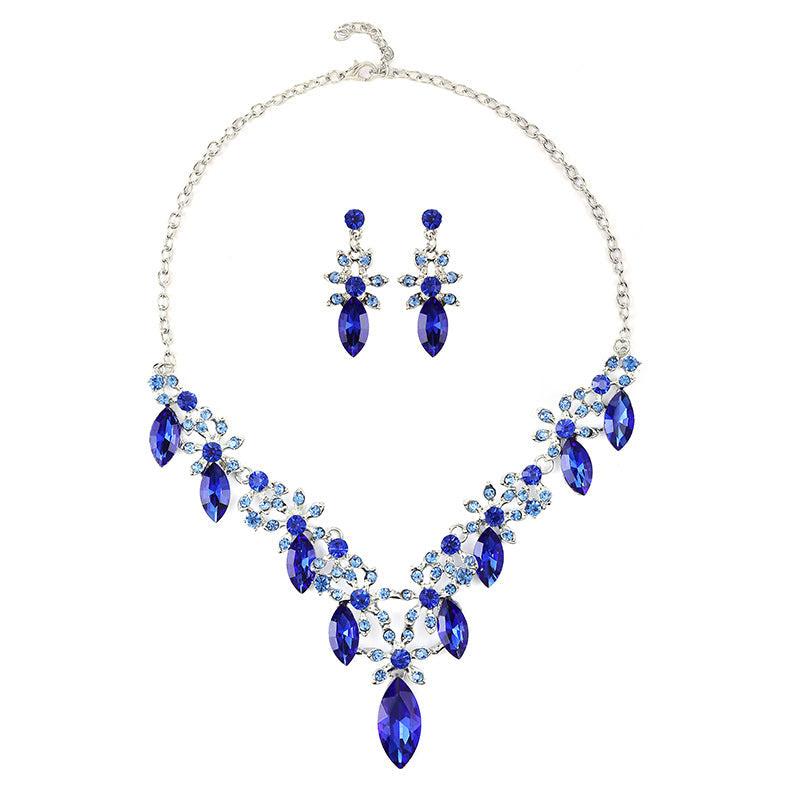 Women's Source High Profile Retro Luxury Crystal Banquet Formal Dress Necklaces