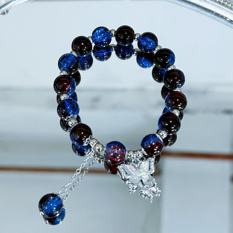 Jade Broken Female Design Mori Style Sweet Color Bracelet