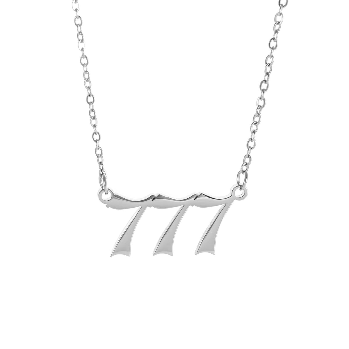 Digital Female Number Stainless Steel Clavicle Necklaces