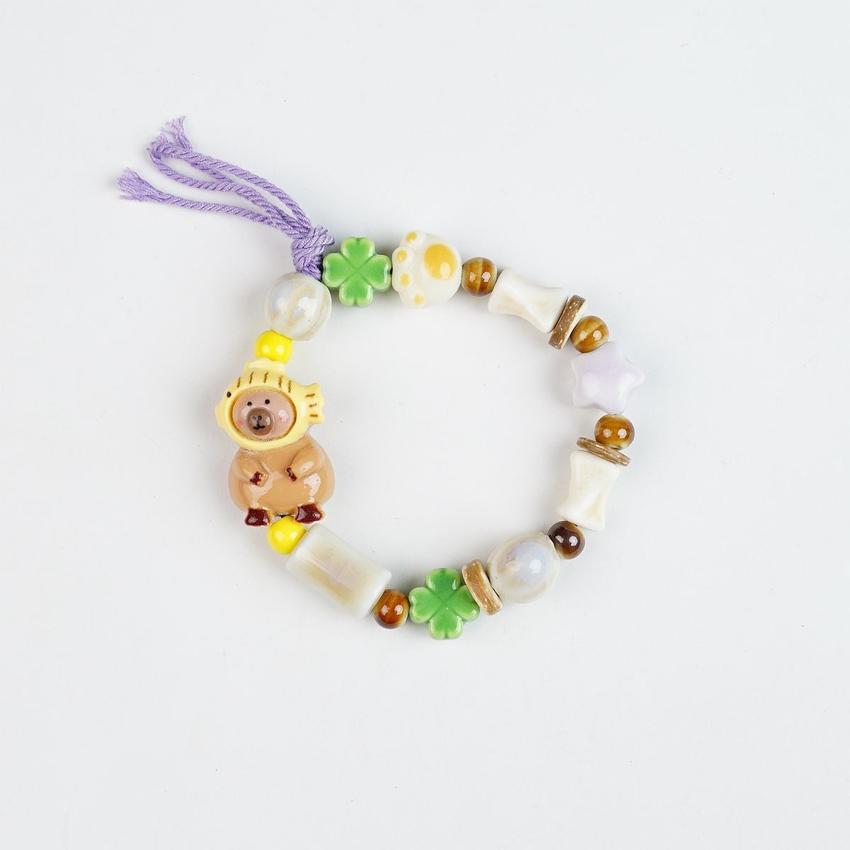 Ceramic Painted Pottery Beads Female Literary Bracelet