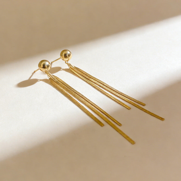 Women's Tassel Front Back Two-way Fashion Simple Niche Earrings