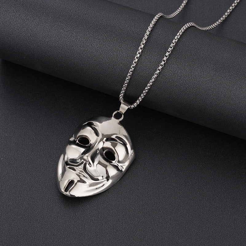 Women's & Men's Steel Hip Hop Fashion Catwalk Sweater Necklaces