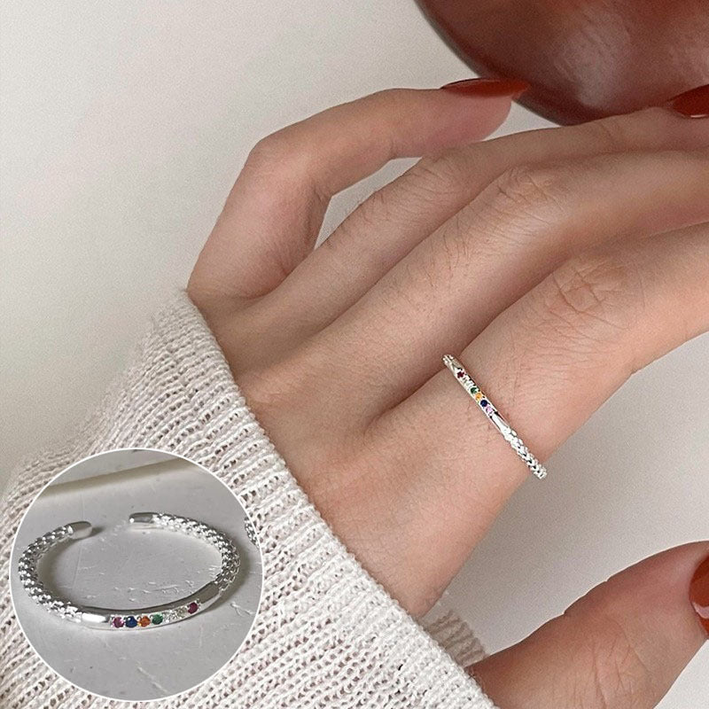 Women's Simple Bamboo Fashion Graceful Personality Niche Opening Ring