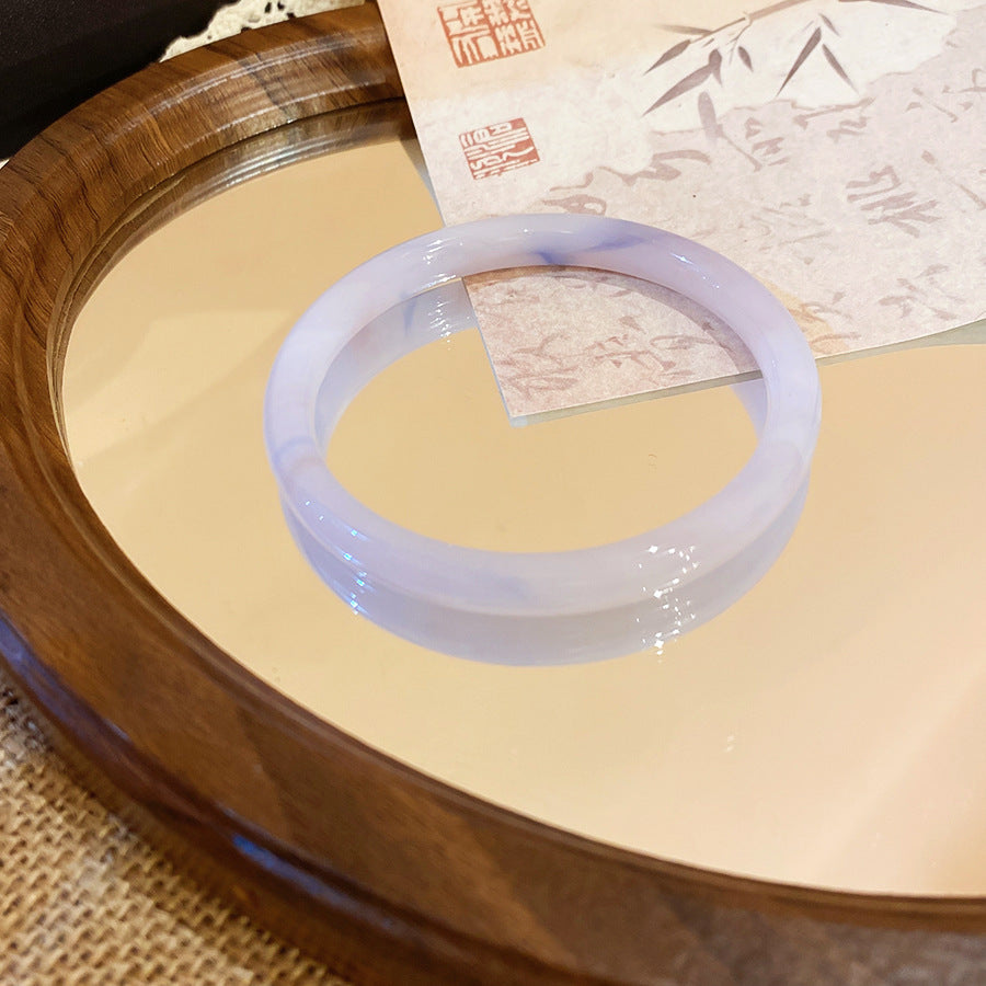Women's Style Light Luxury Round Chalcedony Blooming Simple Exquisite Fashionable High-grade Bracelets