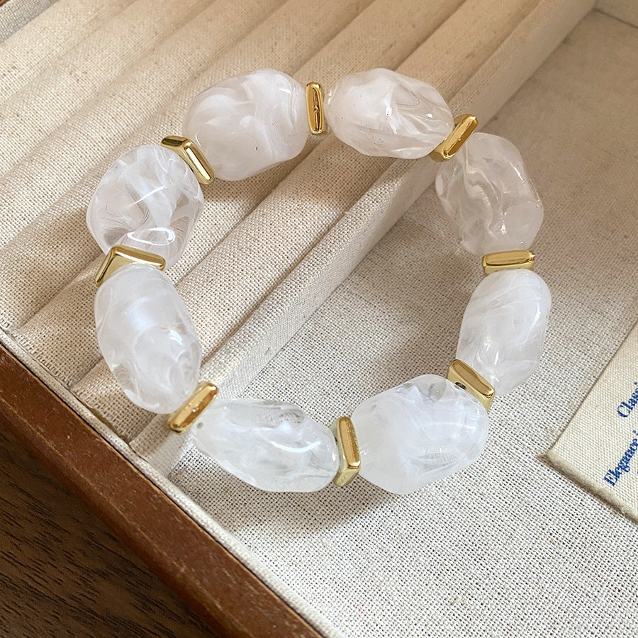 Acrylic Irregular Geometric Oval Exaggerated Personalized Bracelet