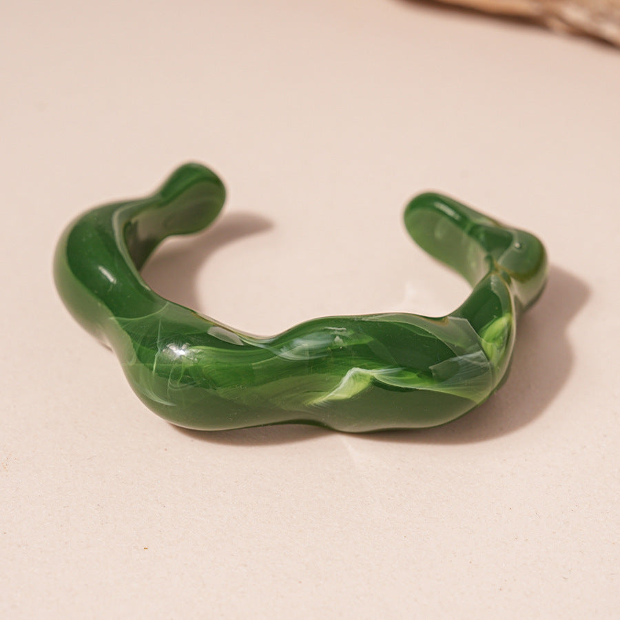 Acrylic Glossy Blooming Korean Style Simple Light Luxury Bracelet