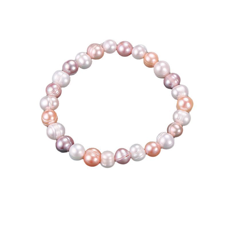 Round Baroque Stall Live Selection Freshwater Pearl Bracelets