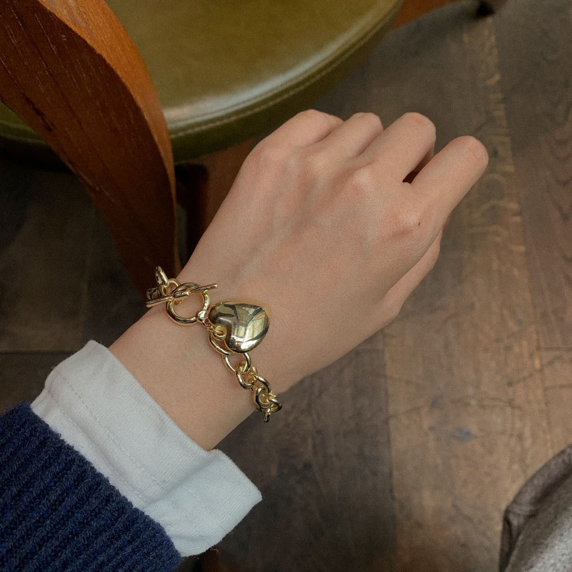 Simple Heart Female Fashion Personality Shape Bracelet