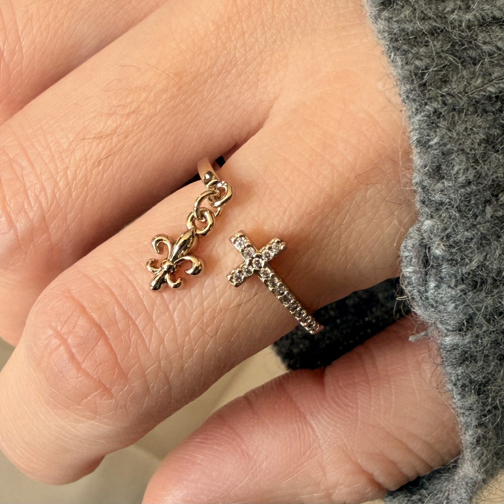 Coffee Gold Rotating Pony Open Exquisite Fantasy Childlike Rings