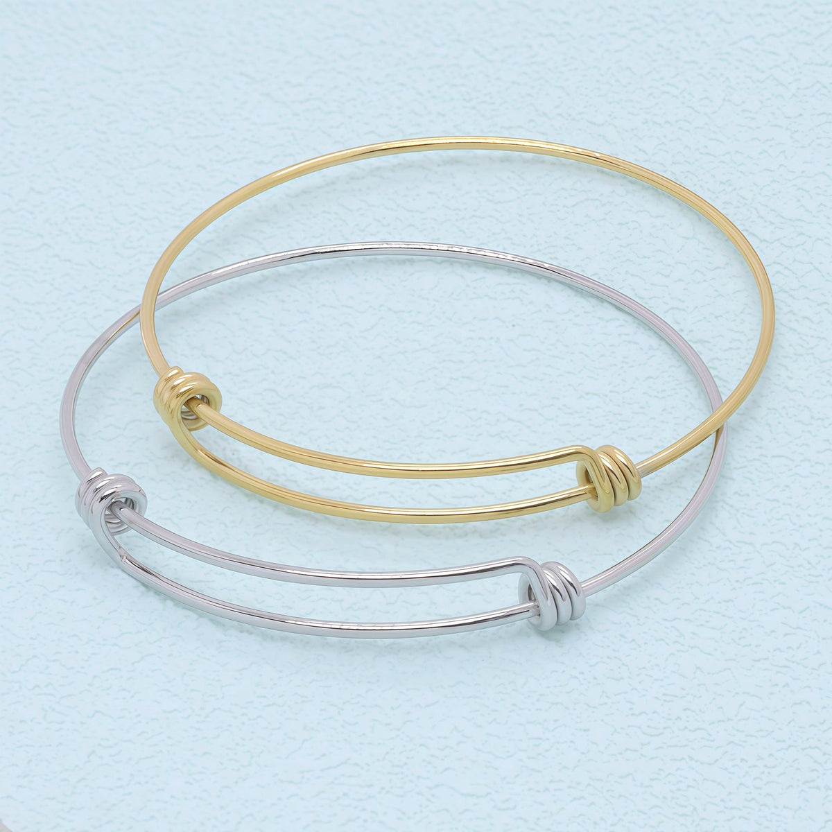 Stainless Steel Coil Push-pull Telescopic Adjustable Mouth Bracelet