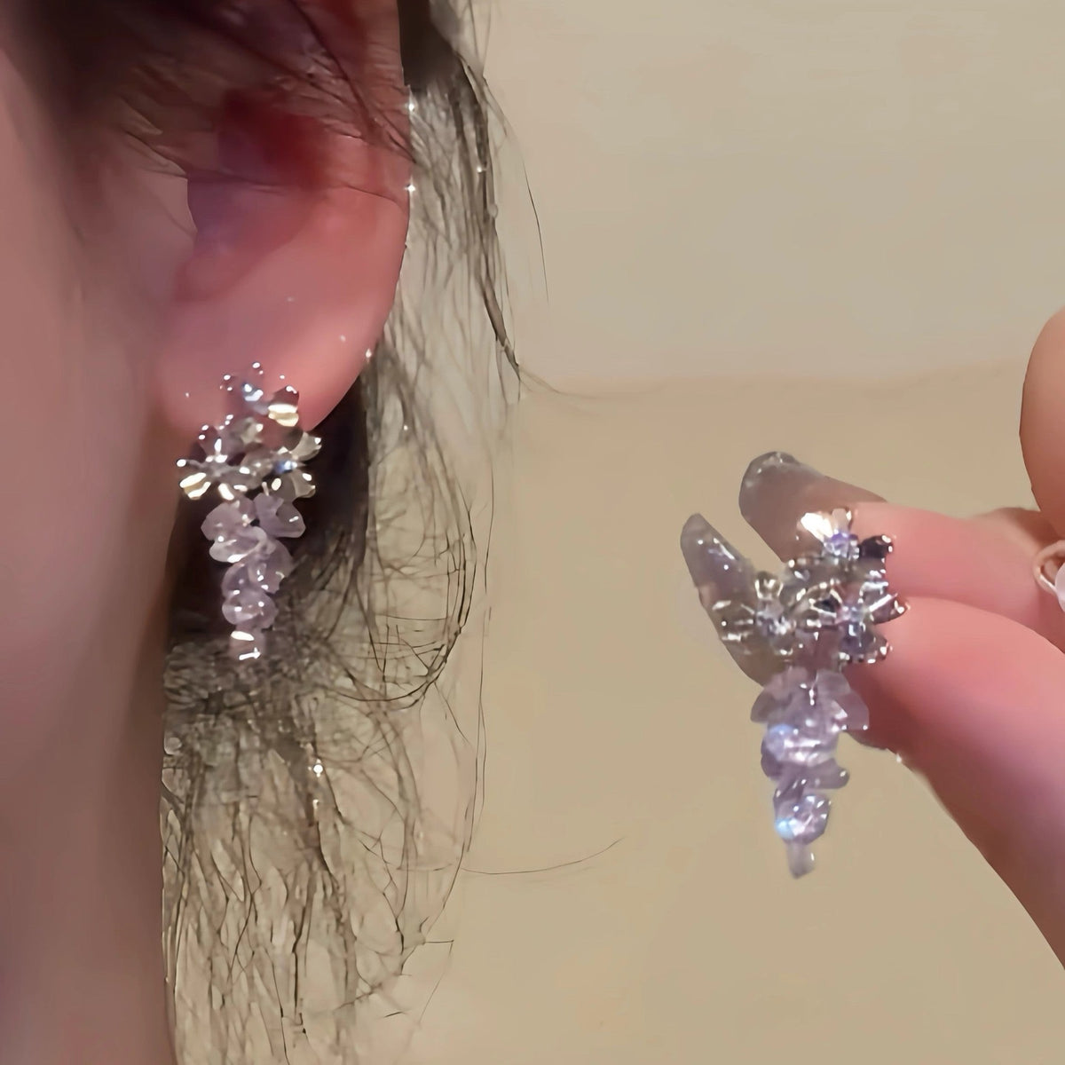Flower Female Seaside Vacation Dopamine Fashion Temperament Earrings