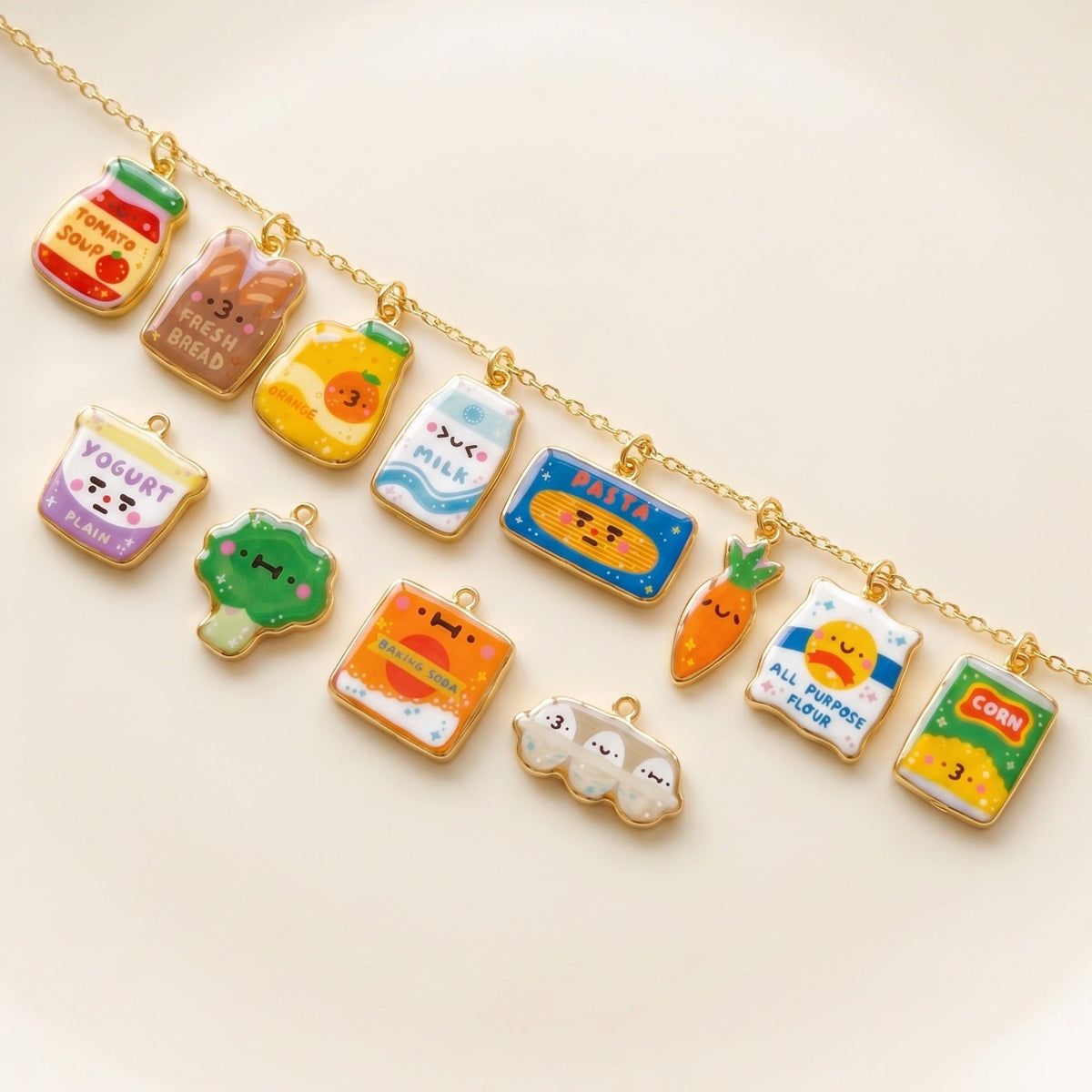 Cartoon Stainless Steel Vacuum Gold Plating Color Retaining Live Pendant