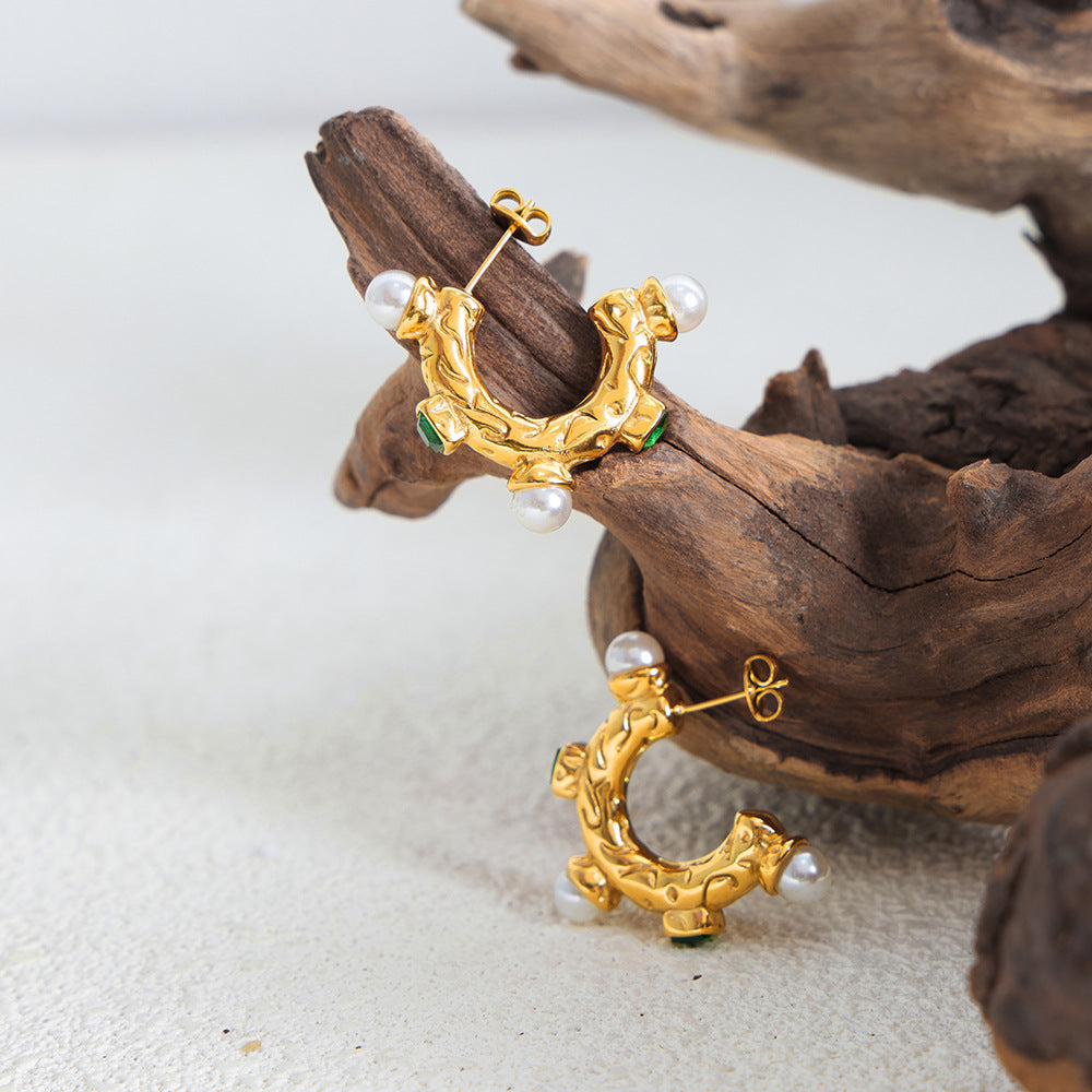 Cube Sugar Niche Temperament Versatile Fashion Inlaid Glass Stone Artificial Rings