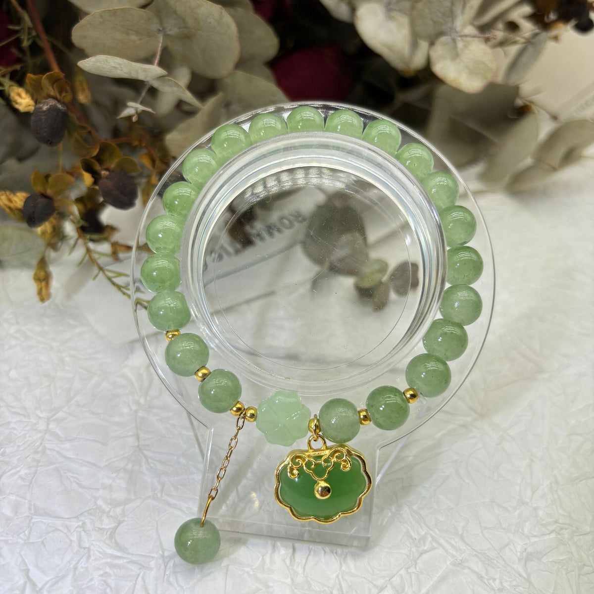 Women's Jade Hare Blessing Card Design Good-looking Girlfriends Antique Gift Bracelet