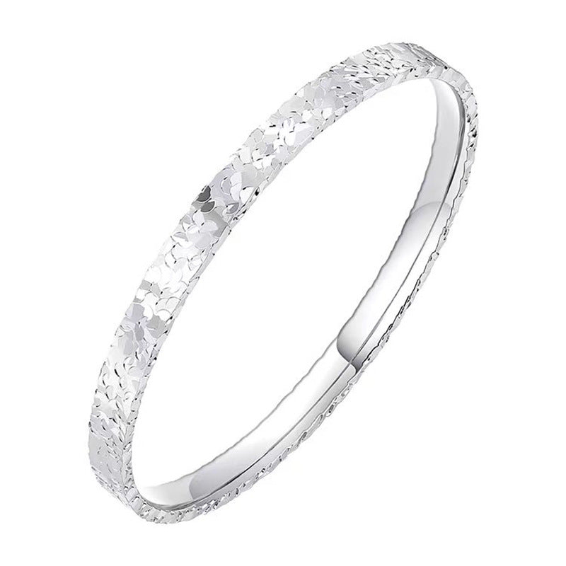Women's Mush Ice Fashion Glossy Solid Sier Bracelet