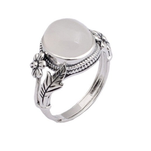 Women's & Men's Retro Sier Trendy Steel Black Peach Playing Card Personality Ring