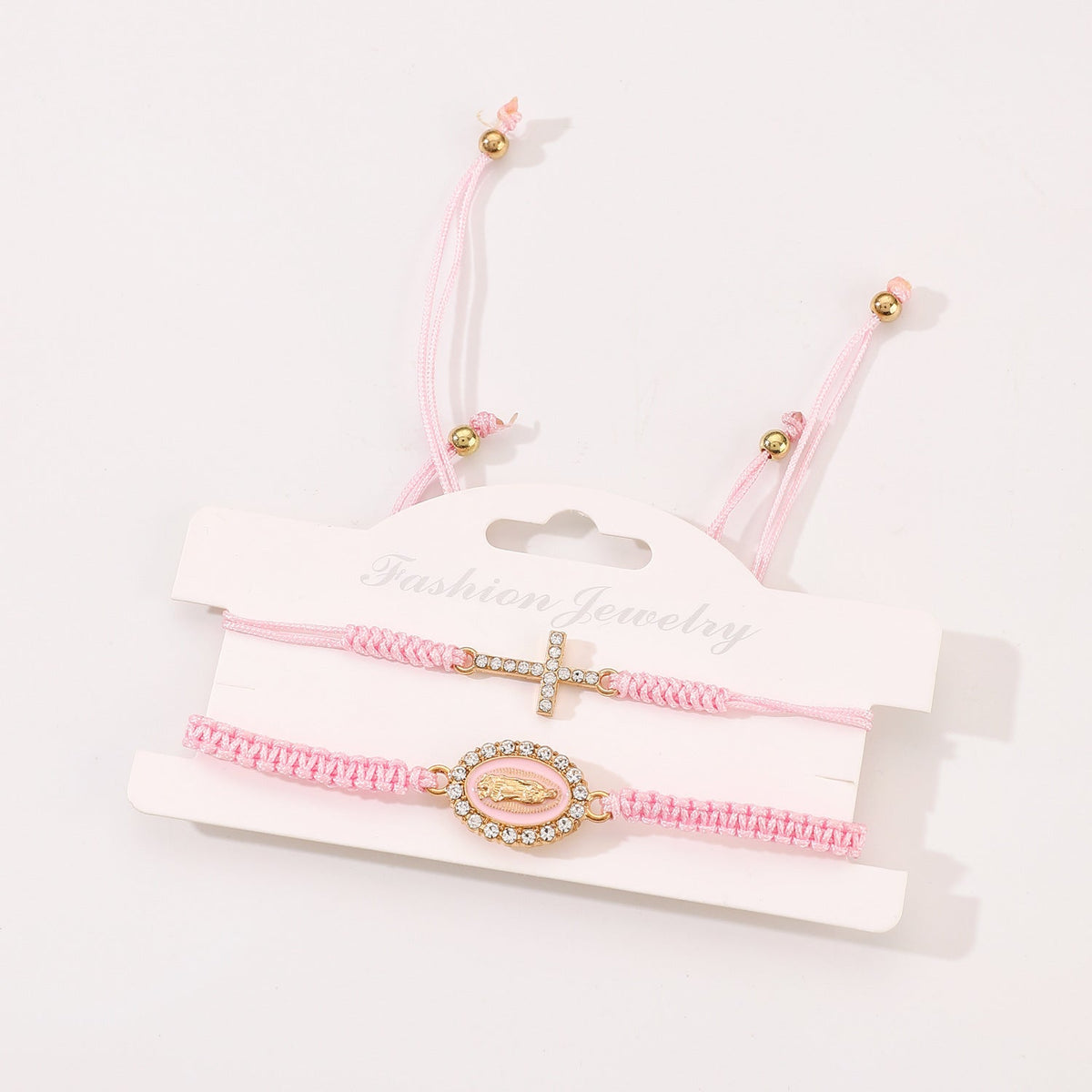 Personalized Virgin Mary Hand-woven Adjustable Card Bracelets