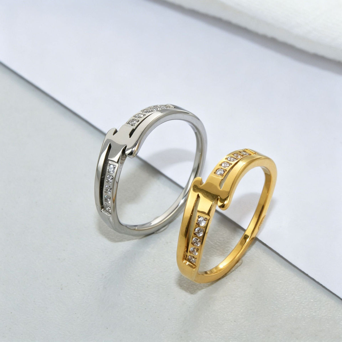 Steel Female Niche Design Advanced Commute Exquisite Little Ring