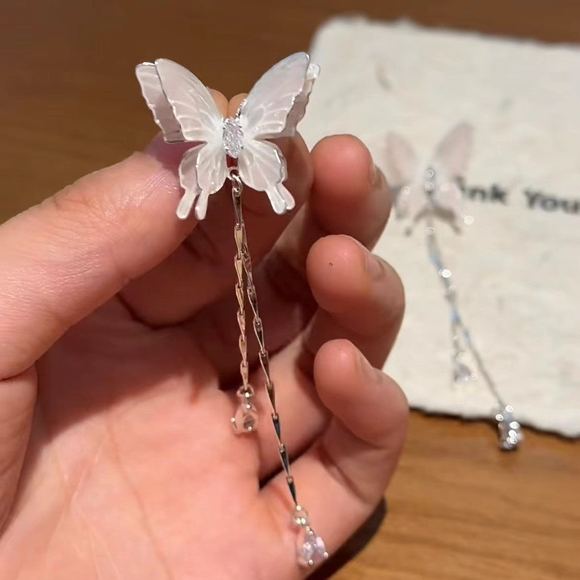 Women's Style Fairy Butterfly Three-dimensional For Sweet Earrings