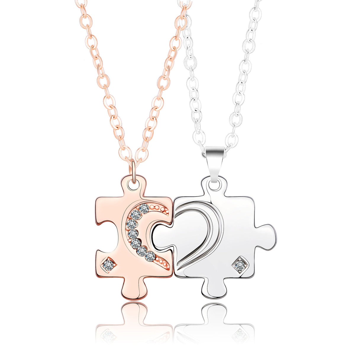 Couple Pair Of Simple Stylish Personality Creative Necklaces