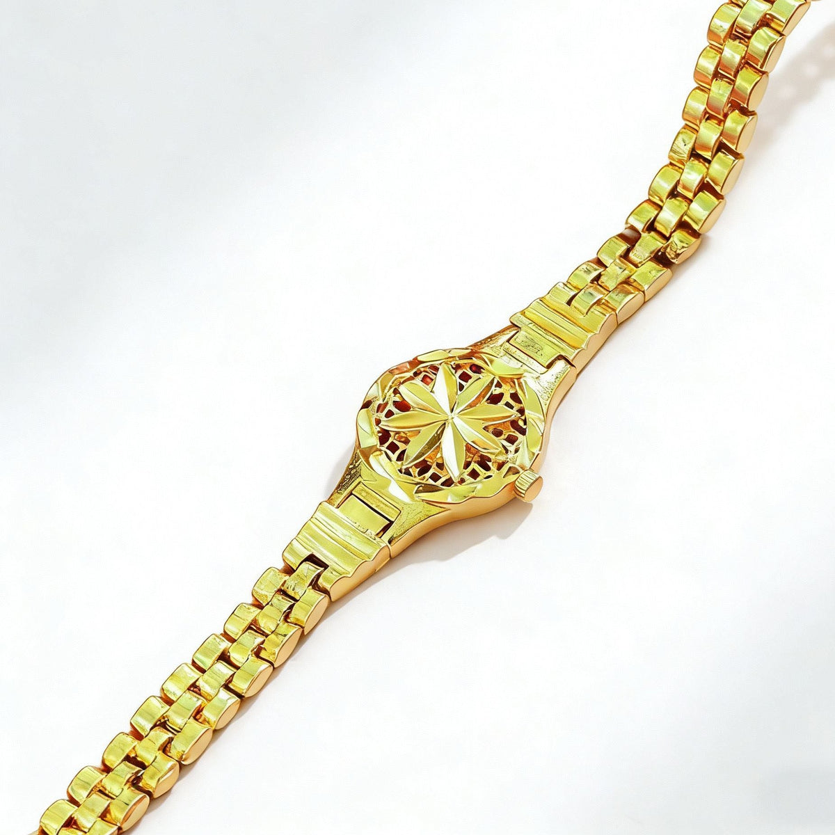Women's Be Sent Vietnam Placer Gold Watch Bag With The Pattern Bracelet
