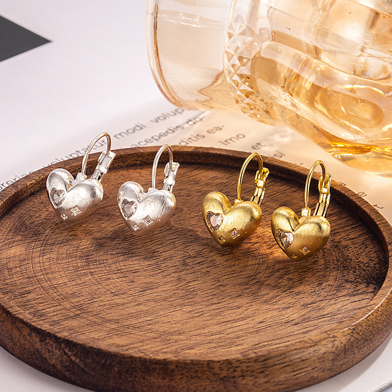 Heart Female Niche Sweet Cool Cute Exquisite Earrings