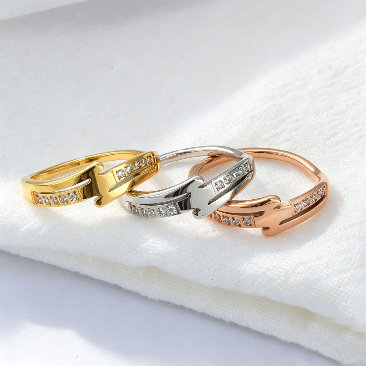 Steel Female Niche Design Advanced Commute Exquisite Little Ring
