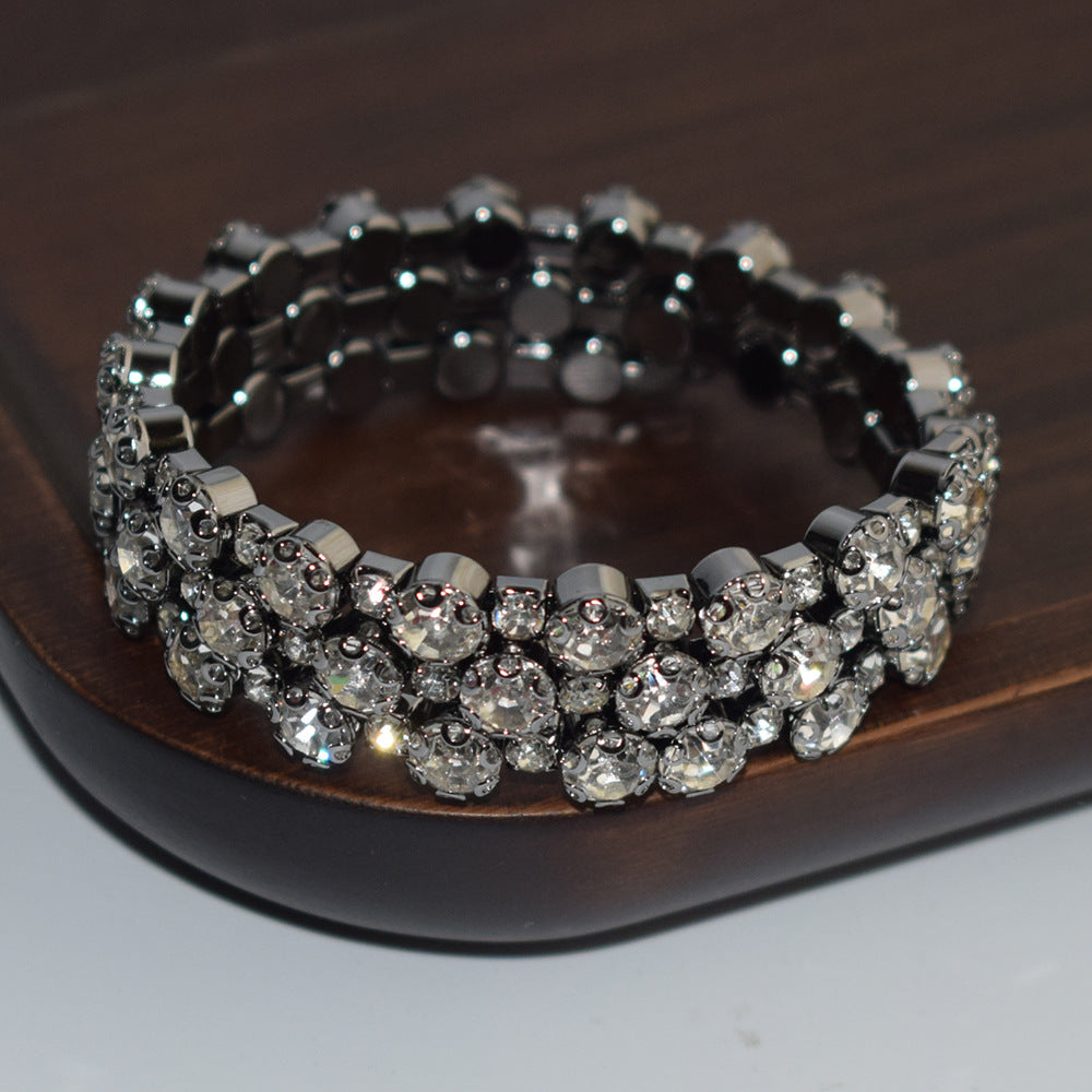 Pretty Exaggerated Personalized Temperament Female Row Bracelets