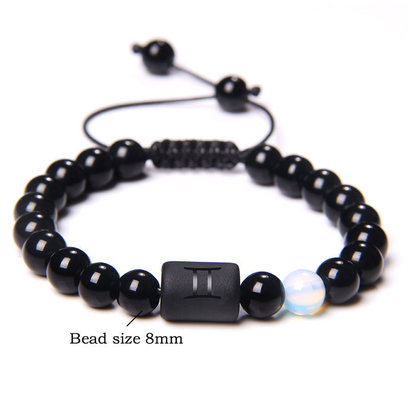 Women's & Men's Twee Constellation Woven Stone Beaded Adjustable Bracelet