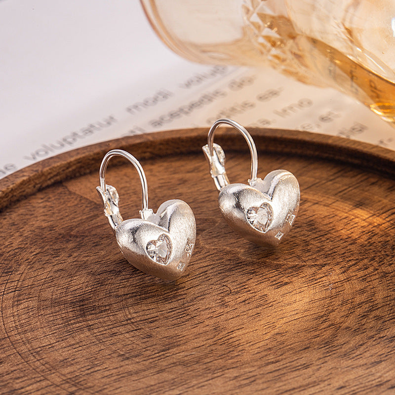 Heart Female Niche Sweet Cool Cute Exquisite Earrings