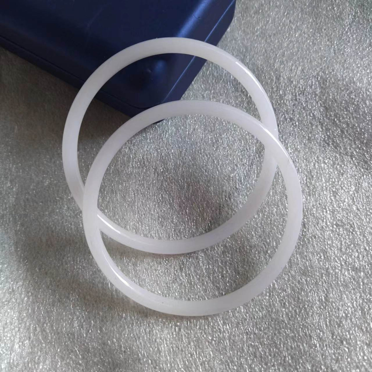 Inner Diameter Jingle Glass Imitation Jade Fine Rings