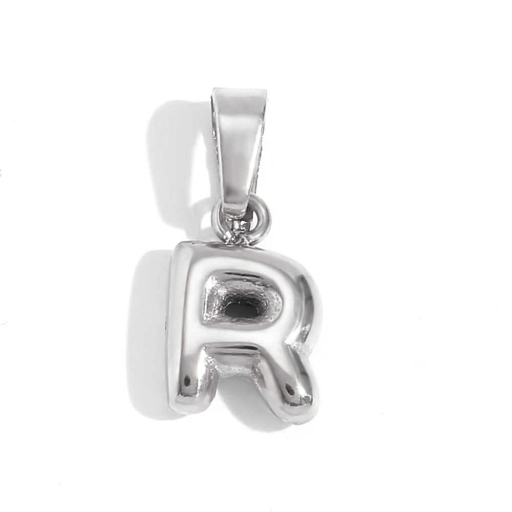 Bubble English Stainless Steel Gold Plated Pendant