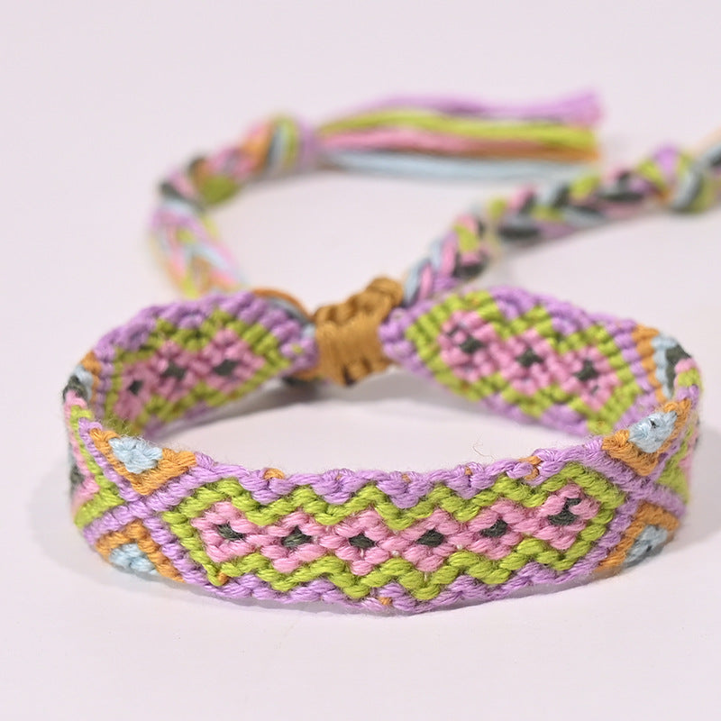 Stepped Into Nepal Ethnic Style Hand-knitted Bracelets