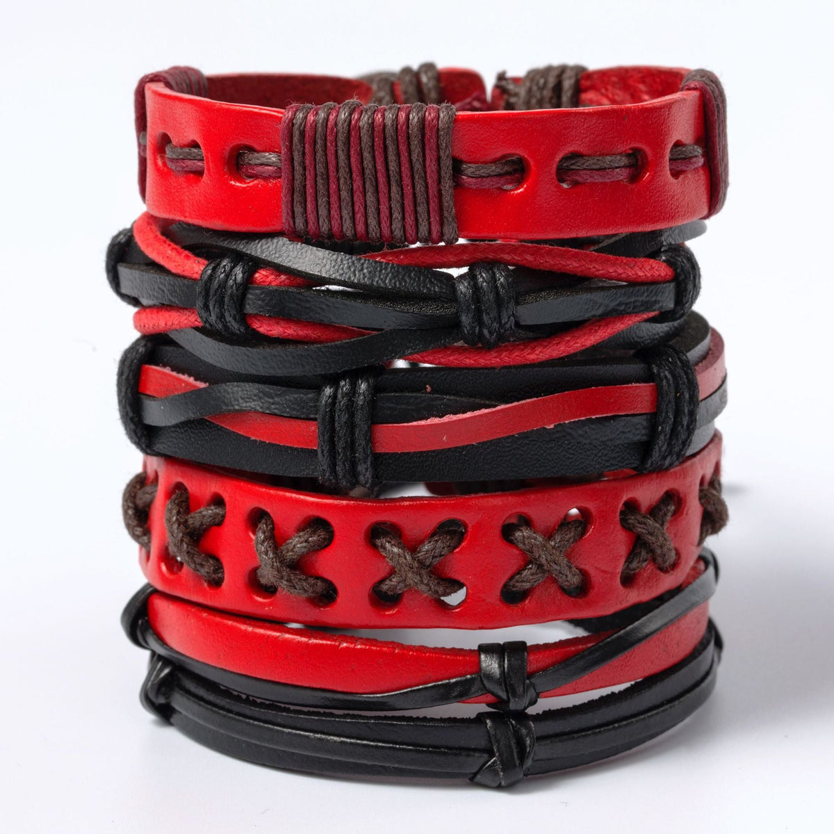 Retro Alloy Leather Fashionable Ethnic Style Wax Bracelets